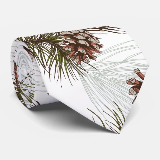 秋のパインコーン ネクタイ (ロール)