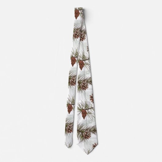 秋のパインコーン ネクタイ (裏面)