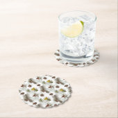 秋のパインコーン ペーパーコースター (インサイチュ)