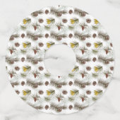 秋のパインコーン ワイングラスタグ (裏面)