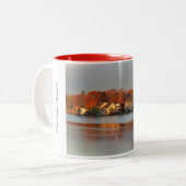 秋のパイン湖#3 ツートーンマグカップ (正面左)