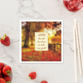 秋のパスカラフル秋葉スクリスチャン結婚ズ スタンダードカクテルナプキン (インサイチュ)