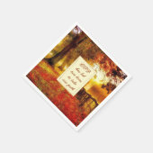 秋のパスカラフル秋葉スクリスチャン結婚ズ スタンダードカクテルナプキン (角)