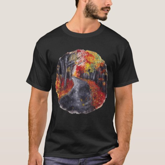 秋のパス自然円 Tシャツ (正面)