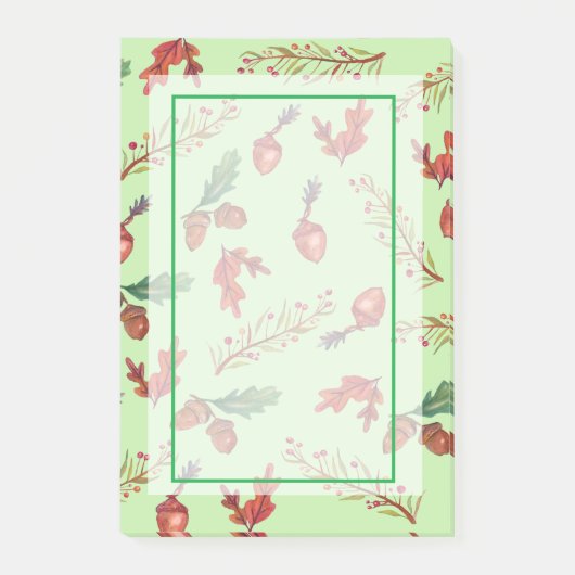 秋のパターンカスタム注記 ポストイット (正面)