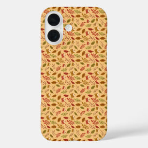 秋のパターンテディリーフiPhoneケース iPhone 16ケース
