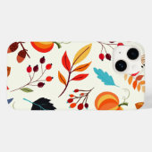 秋のパターンiPhoneケース Case-Mate iPhoneケース (裏面 (横))