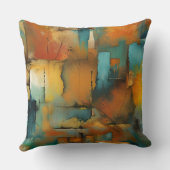 秋のパッチワーク抽象芸術 クッション (裏面)