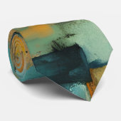 秋のパッチワーク抽象芸術 ネクタイ (ロール)