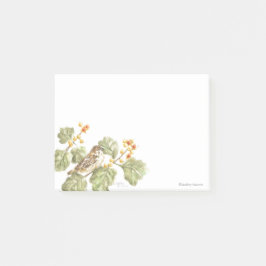 秋のパッドバードノートパッドポストイットノート ポストイット