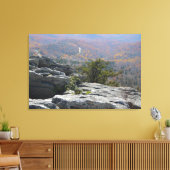 秋のパノラママウンテンオーバービュー キャンバスプリント (インサイチュ (リビング))