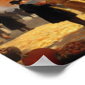 秋のパリ市場 ポスター (角)