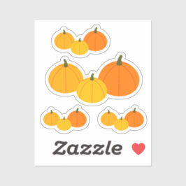 秋のパンプキカスタムンのカットビニールシール シール