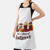 秋のパンプキンスパイスコーヒー秋 エプロン (インサイチュ)