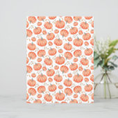 秋のパンプキンハロウィンスクラップブック紙イン白 (スタンド正面)