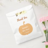 秋のパンプキンパステルベビーシャワー フェイバーバッグ (封をした状態)