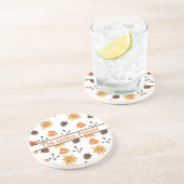 秋のパーソナライズされたコースター コースター (側面)