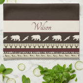 秋のパーソナライズされた森 キッチンタオル (折り畳み)