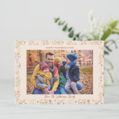 秋のパーソナライズされた野草感謝祭の写真 招待状 (スタンド正面)