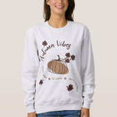 秋のパーソナライズされた雰囲気 スウェットシャツ (正面)