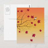 秋のパーチポストカード ポストカード (正面/裏面)