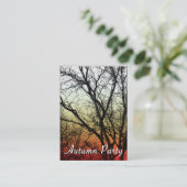 秋のパーティー幽霊木 名刺 (スタンド正面)