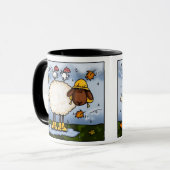 秋のヒツジのマグ マグカップ (正面左)