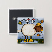 秋のヒツジボタン 缶バッジ (正面&裏面)