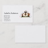 秋のヒツジ · ヒツジ、ヒマワリ及びカボチャ 名刺 (正面/裏面)