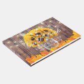 秋のヒマワリのジャストリングラ素朴イツ結婚 ゲストブック (コーナー)