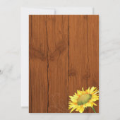 秋のヒマワリ60歳の誕生日パーティー 招待状 (裏面)