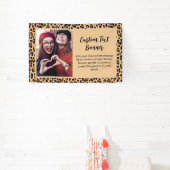 秋のヒョウ柄カスタム写真 横断幕 (インサイチュ)