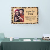 秋のヒョウ柄カスタム写真 横断幕 (トレードショー)