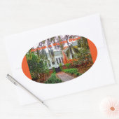 秋のヒルトンヘッドコースタルディスカバリーミュージアムHHI 楕円形シール (封筒)