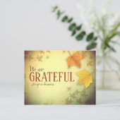秋のビジネス感謝祭ポストカード ポストカード (スタンド正面)