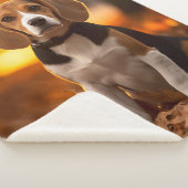 秋のビーグルパップ シェルパブランケット (3/4)