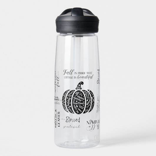 秋のビーズウォーターボトル ウォーターボトル (正面)