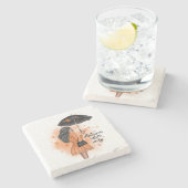 秋のビーズオンリー秋ファッションガールスクエア ストーンコースター (横)