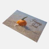 秋のビーチカボチャ ドアマット (アングル)