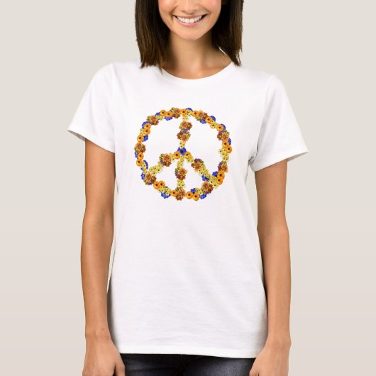 秋のピースサイン Tシャツ (正面)