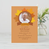 秋のファンシーな写真の招待状2 招待状 (スタンド正面)