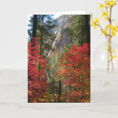 秋のファンタジー(14)の挨拶状 カード (黄色い花)