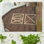 秋のファームシーンキッチンタオル キッチンタオル (折り畳み)