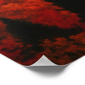 秋のフィールドAdirondacks木のシーン風景 ポスター (角)