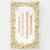 秋のフェスティバルの印、ハロウィンの中立印または旗 横断幕 (縦)