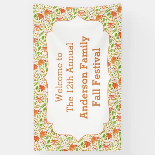 秋のフェスティバルの印、ハロウィンの中立印または旗 横断幕 (縦)