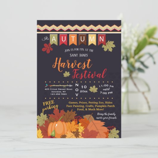 秋のフェスティバルの発表 招待状 (スタンド正面)