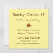 秋のフェスティバルカラフルツリー 招待状 (裏面)