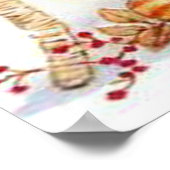 秋のフェスティバルテーブルプリント ポスター (角)