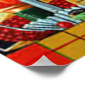 秋のフェスティバルテーブルプリント ポスター (角)